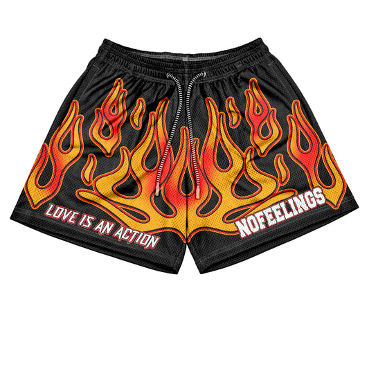 "WE ON FIRE" Mesh Short