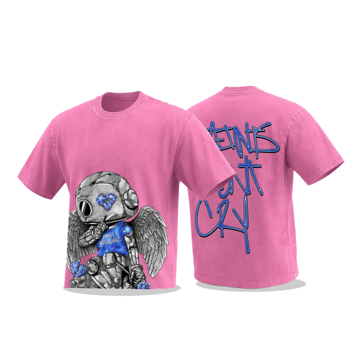 Pink Valentine T-Shirt — NOFEELINGS x Saints Dont Cry