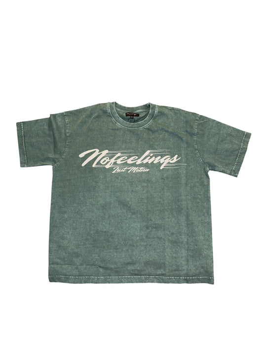Motion Tee — Green & Navy