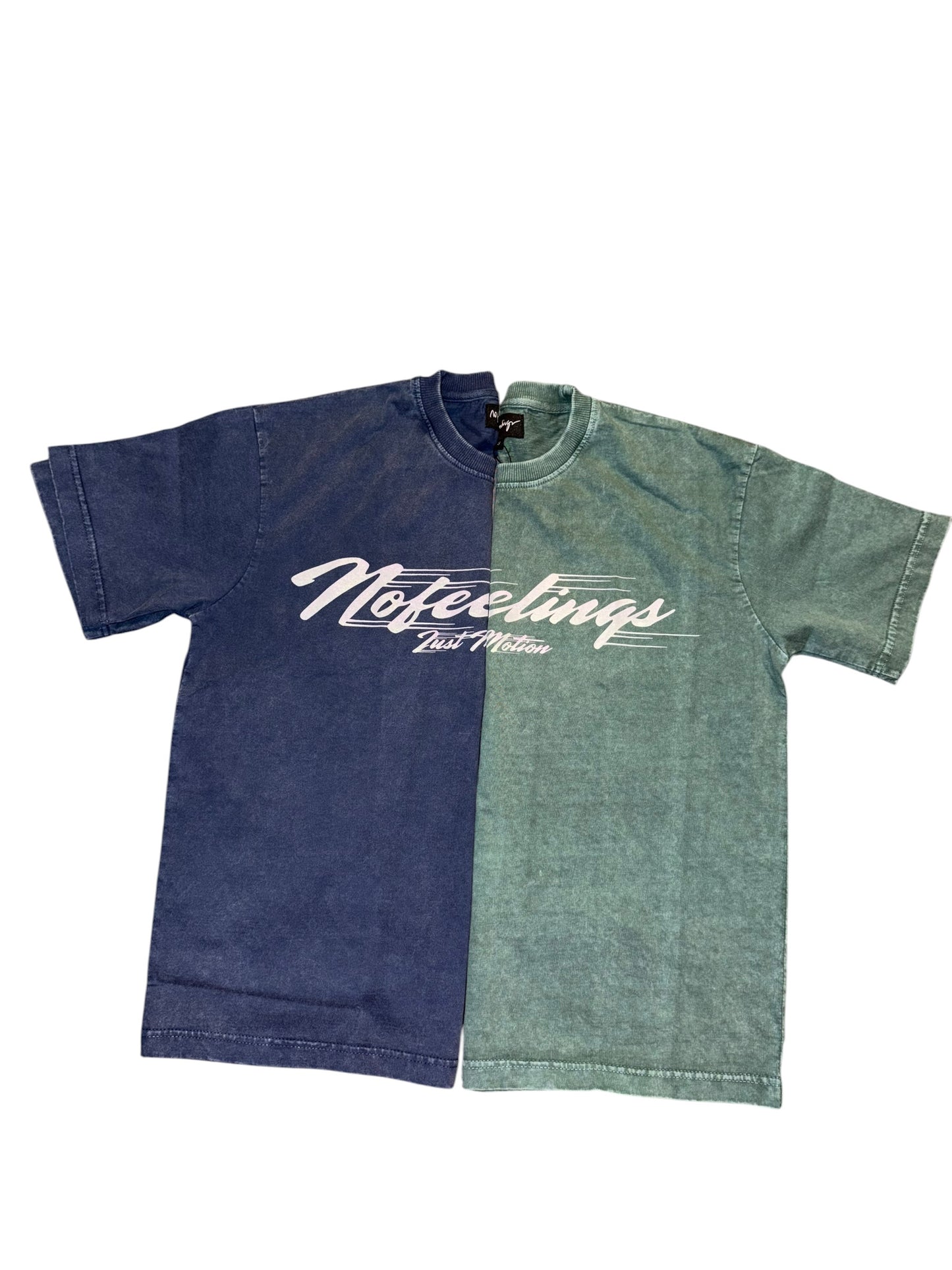 Motion Tee — Green & Navy