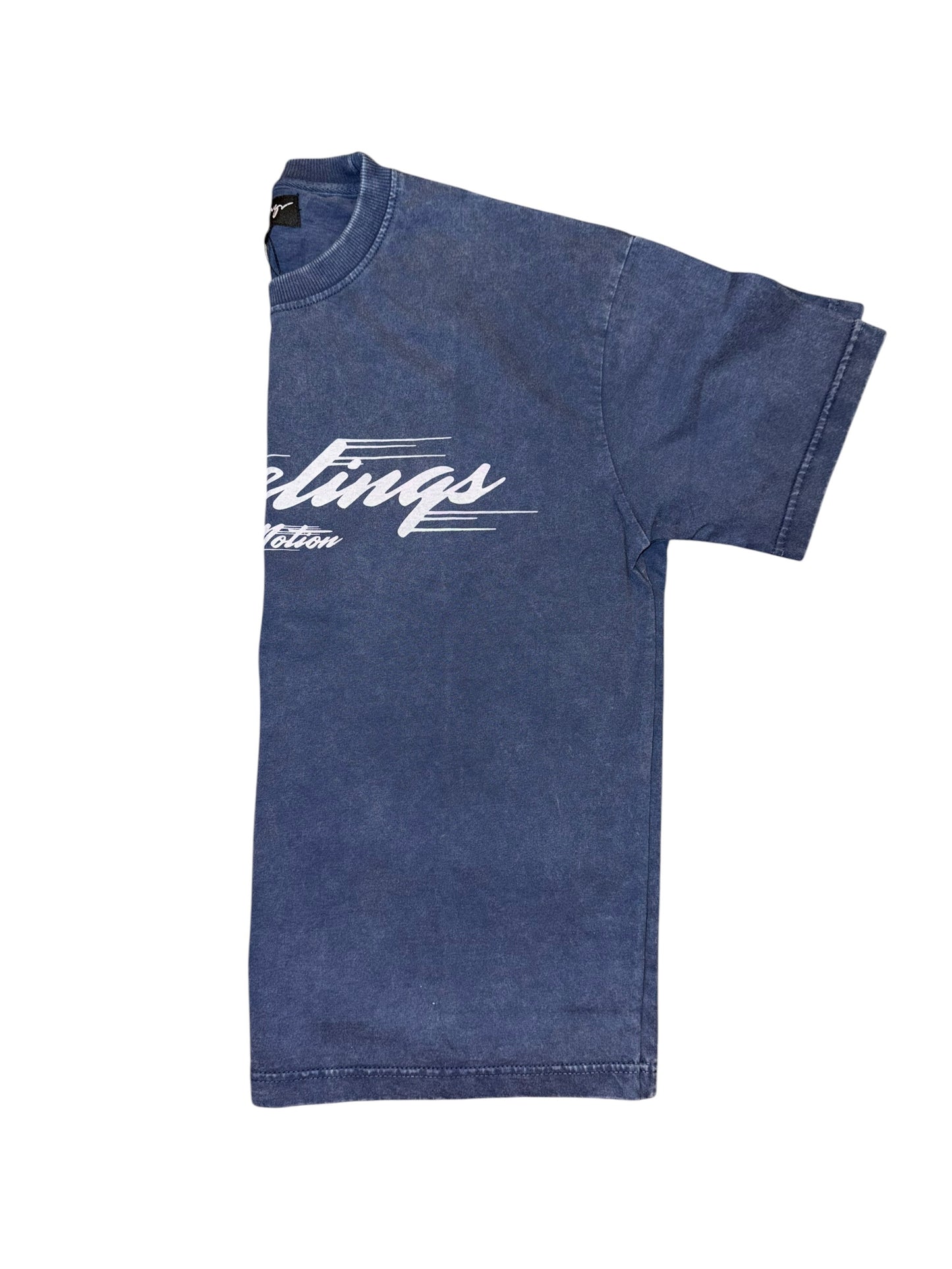 Motion Tee — Green & Navy
